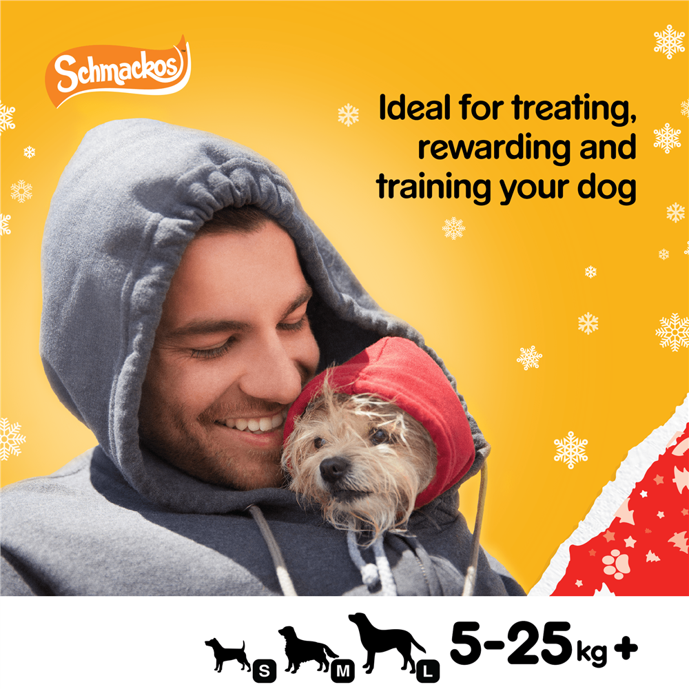 Pedigree Christmas Turkey Schmackos Dog Treats, 20 Sticks