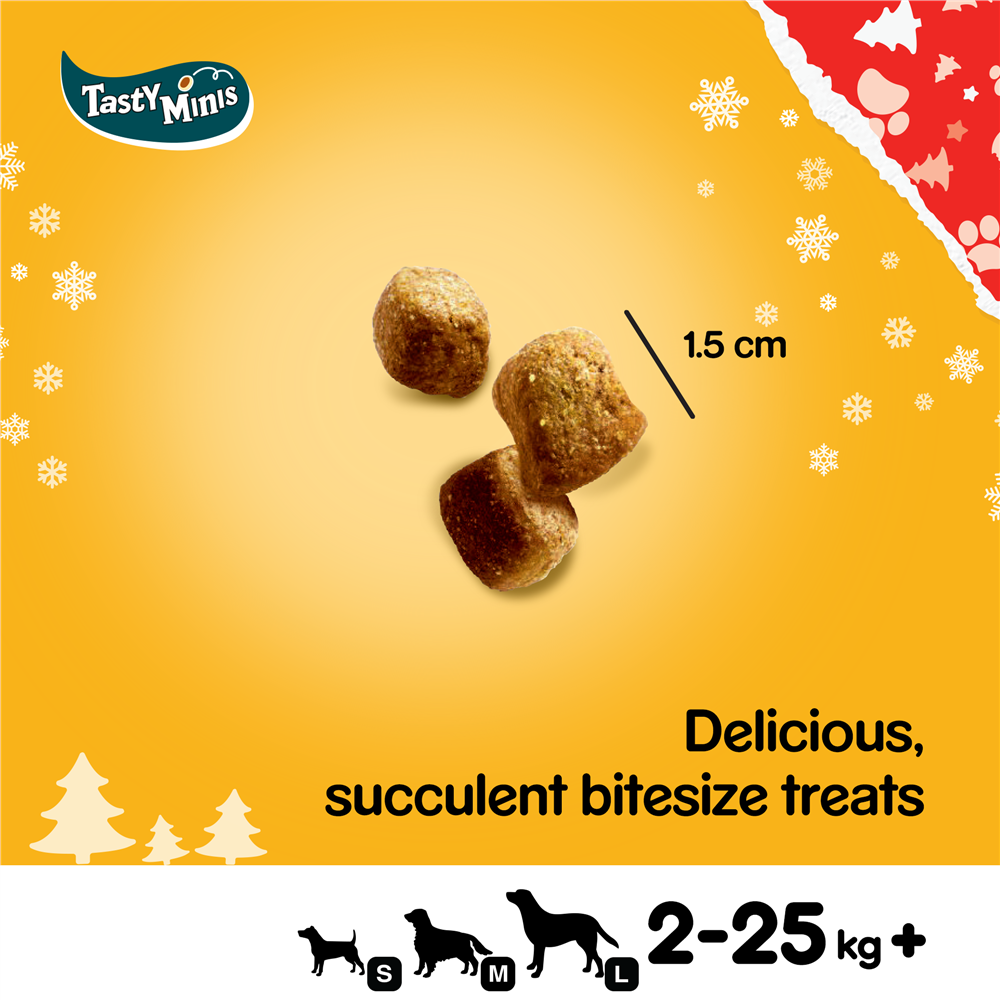 Pedigree Christmas Turkey Tasty Minis Dog Treats, 130g