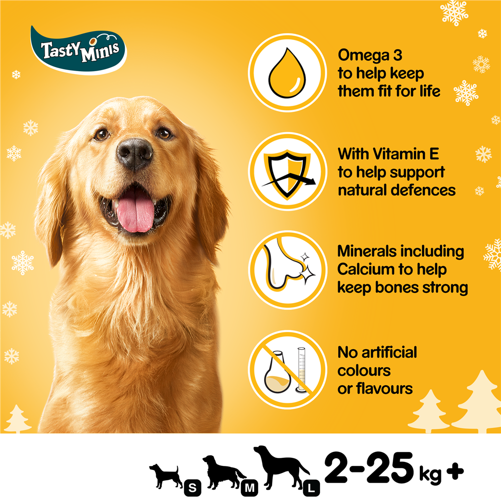 Pedigree Christmas Turkey Tasty Minis Dog Treats, 130g