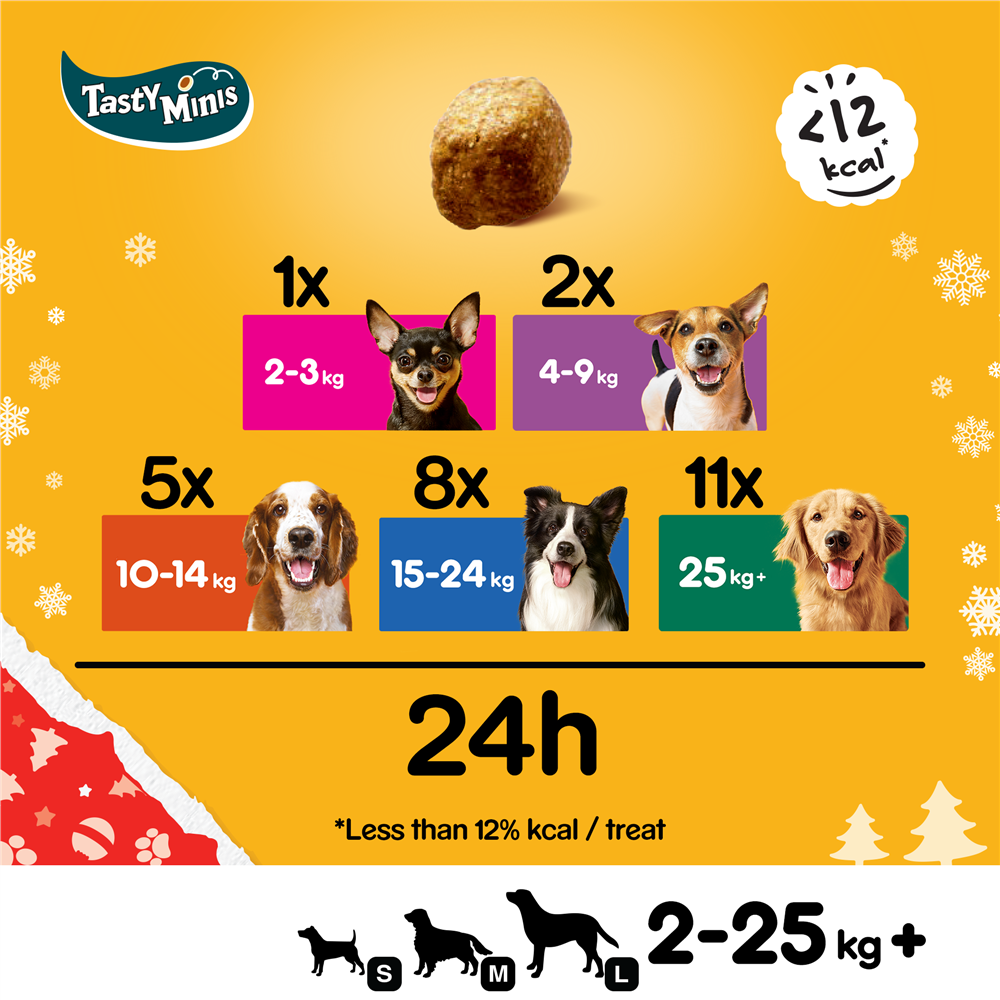 Pedigree Christmas Turkey Tasty Minis Dog Treats, 130g