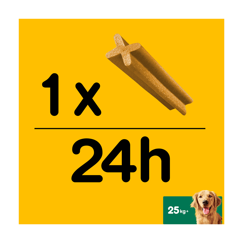 Pedigree DentaStix Daily Dental Dog Treats for Large Breed Dogs, 105 Sticks