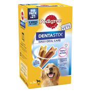 Pedigree DentaStix Daily Dental Dog Treats for Large Breed Dogs, 21 Sticks