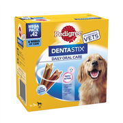 Pedigree DentaStix Daily Dental Dog Treats for Large Breed Dogs, 42 Sticks