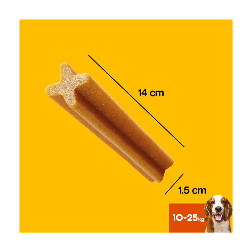 Pedigree DentaStix Daily Dental Dog Treats for Medium Breed Dogs, 105 Sticks