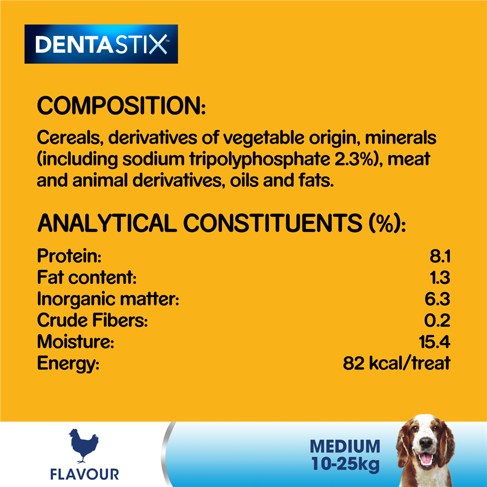 Pedigree DentaStix Daily Dental Dog Treats for Medium Breed Dogs, 5 Sticks