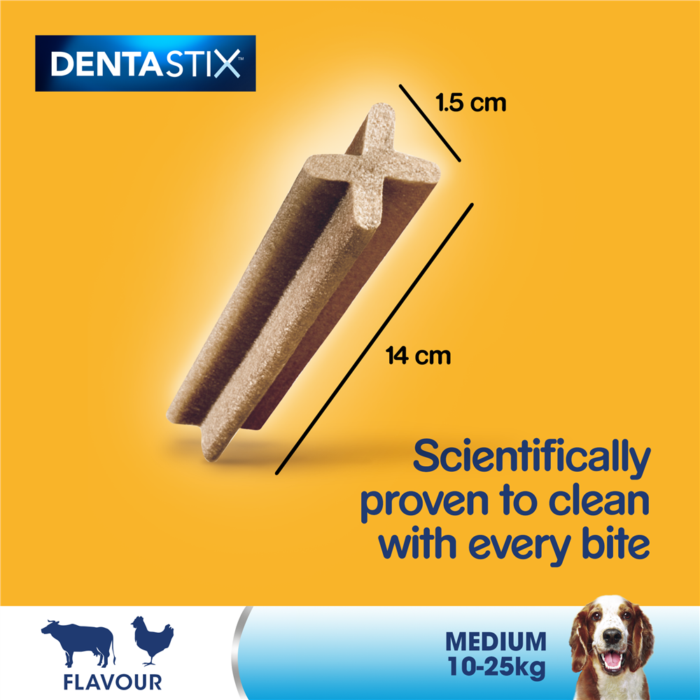 Pedigree DentaStix Daily Dental Dog Treats for Medium Breed Dogs, 56 Sticks