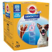Pedigree Dentastix Daily Dental Dog Treats for Small Breed Dogs, 105 Sticks