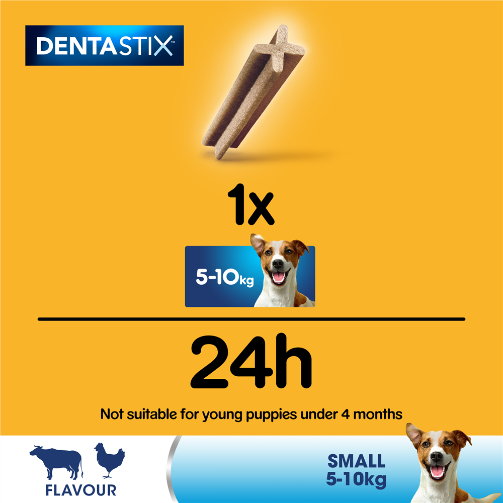 Pedigree Dentastix Daily Dental Dog Treats for Small Breed Dogs, 35 Sticks