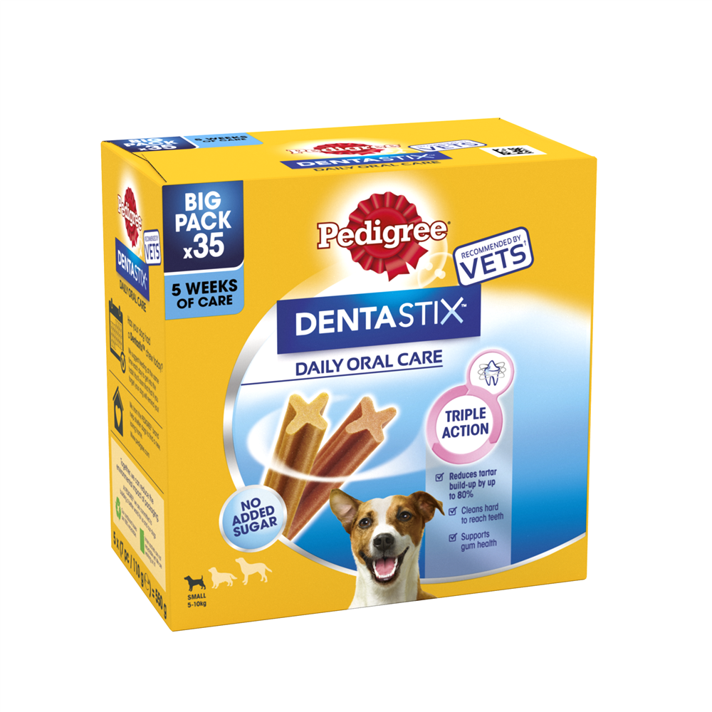 Pedigree Dentastix Daily Dental Dog Treats for Small Breed Dogs, 35 Sticks