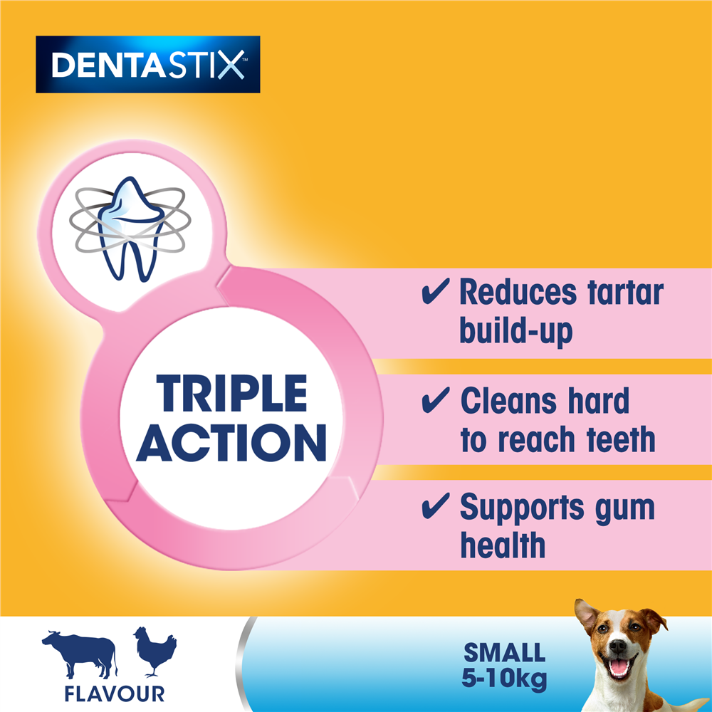 Pedigree Dentastix Daily Dental Dog Treats for Small Breed Dogs, 70 Sticks