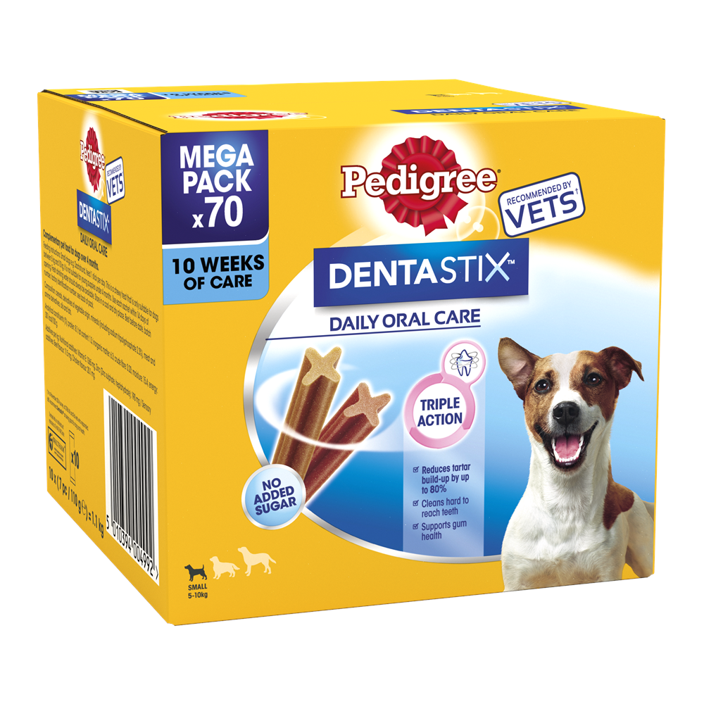 Pedigree Dentastix Daily Dental Dog Treats for Small Breed Dogs, 70 Sticks