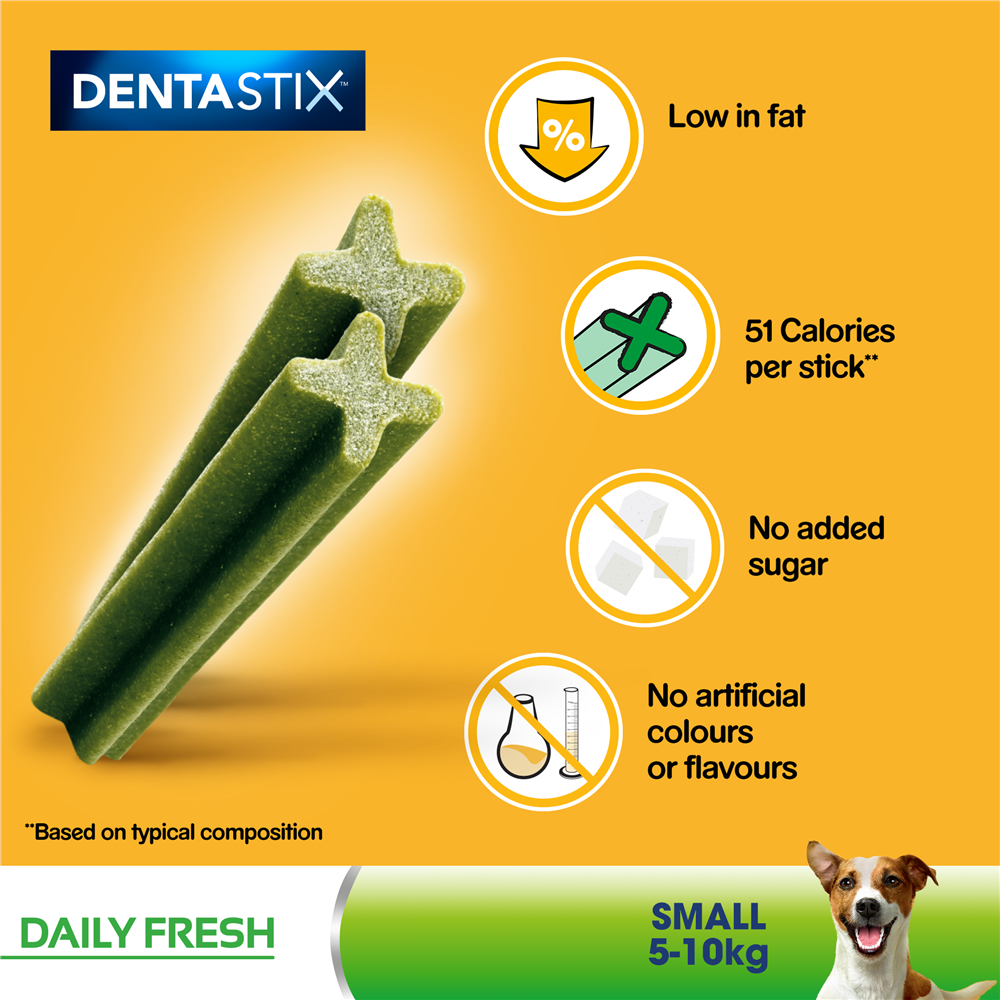 Pedigree Dentastix Daily Fresh Dog Treats for Small Breed Dogs