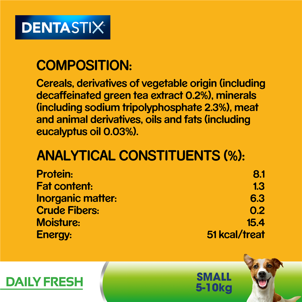Pedigree Dentastix Daily Fresh Dog Treats for Small Breed Dogs