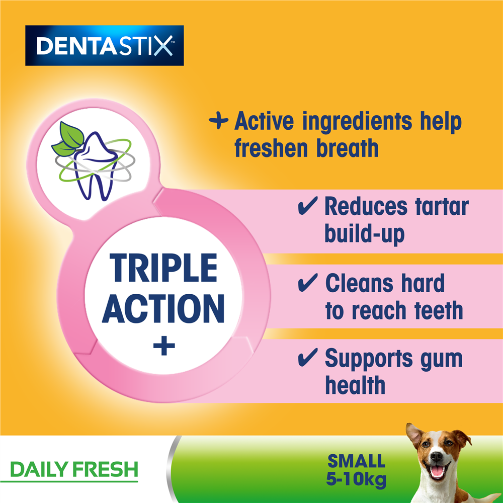 Pedigree Dentastix Daily Fresh Dog Treats for Small Breed Dogs