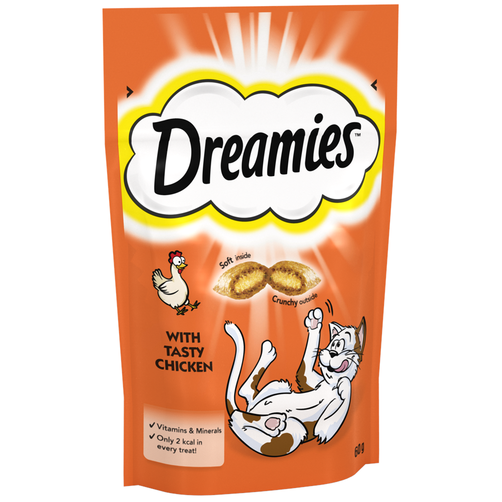 Dreamies Cat Treats With Chicken, 60g