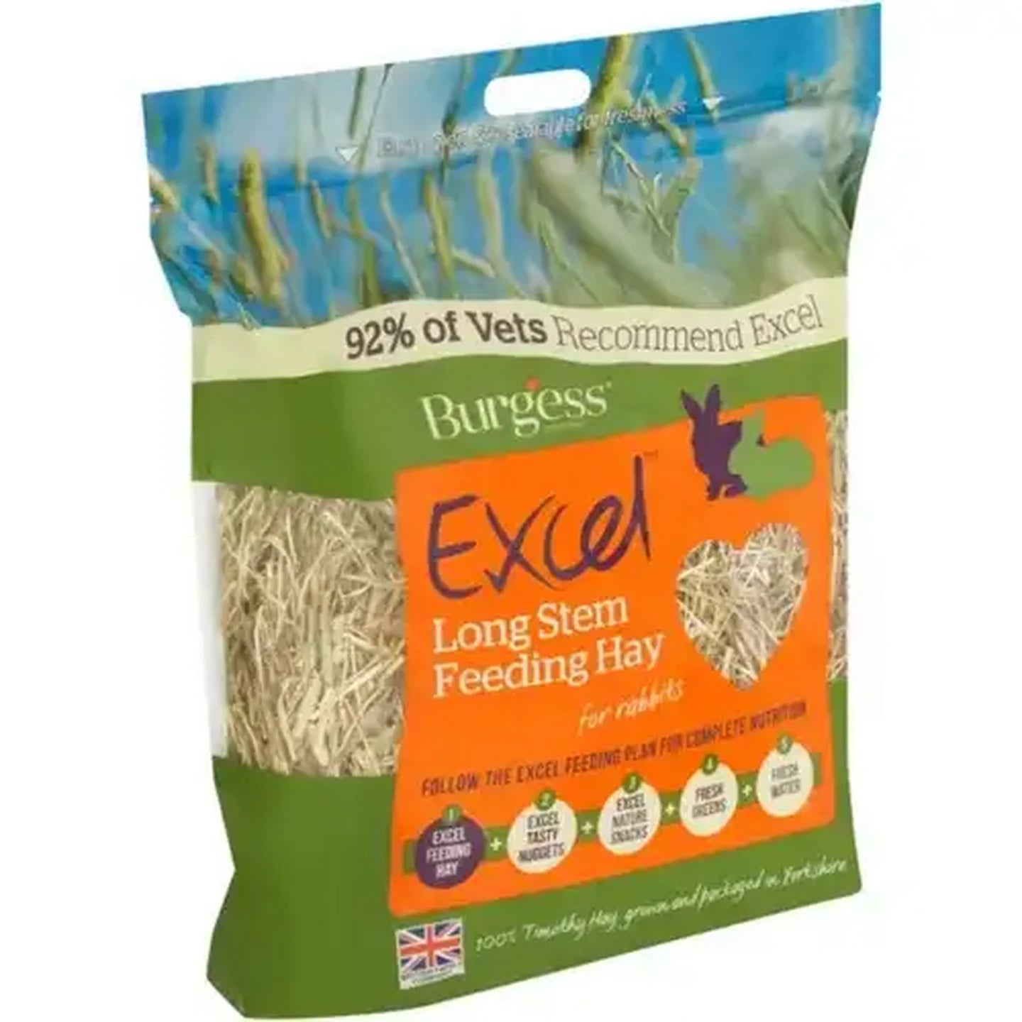 Burgess Excel Long Stem Feeding Hay, 1kg