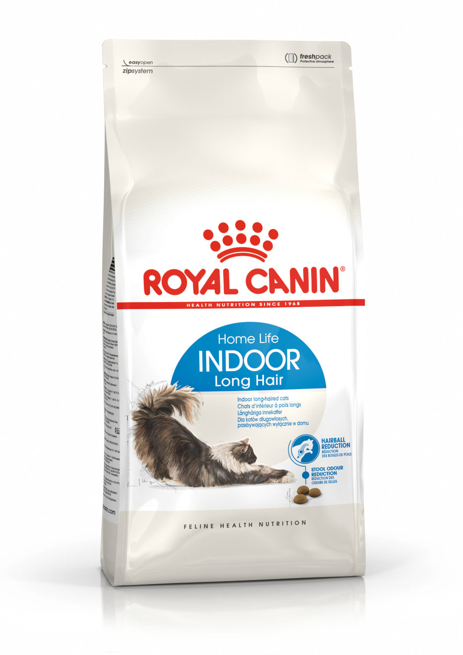 Royal Canin Dry Cat Food for Indoor Long-Haired Adult Cats, 2kg