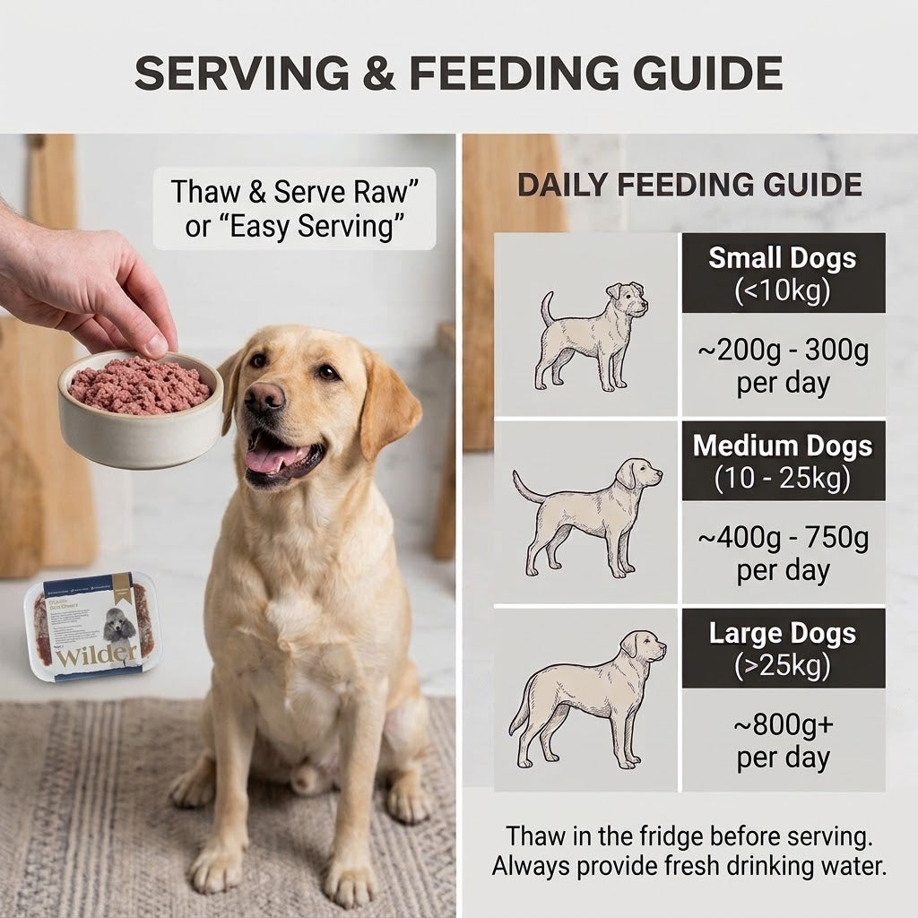 Wilder Chicken Raw Mince+ Dog Food, 1kg