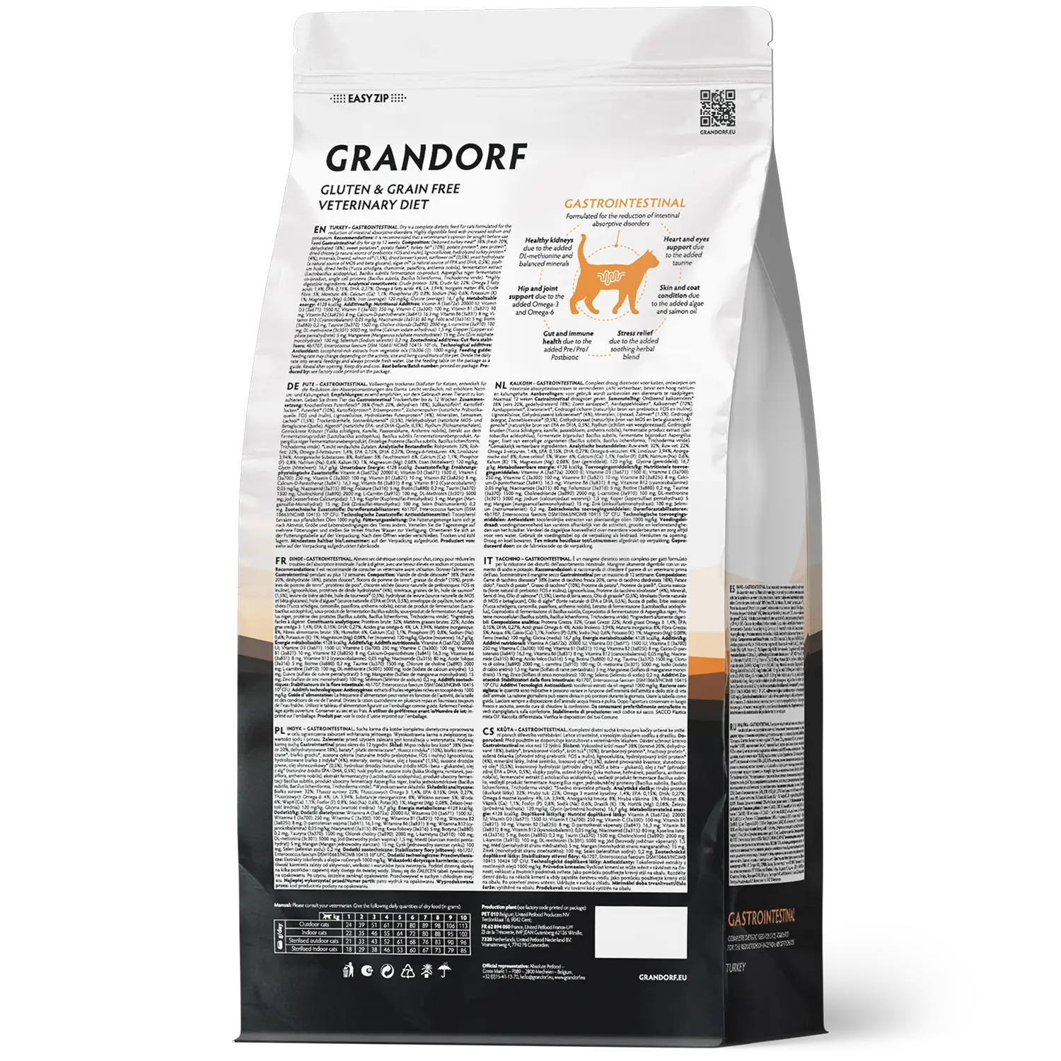 Grandorf Vet Turkey Gastrointestinal Dry Cat Food for Adult Cats