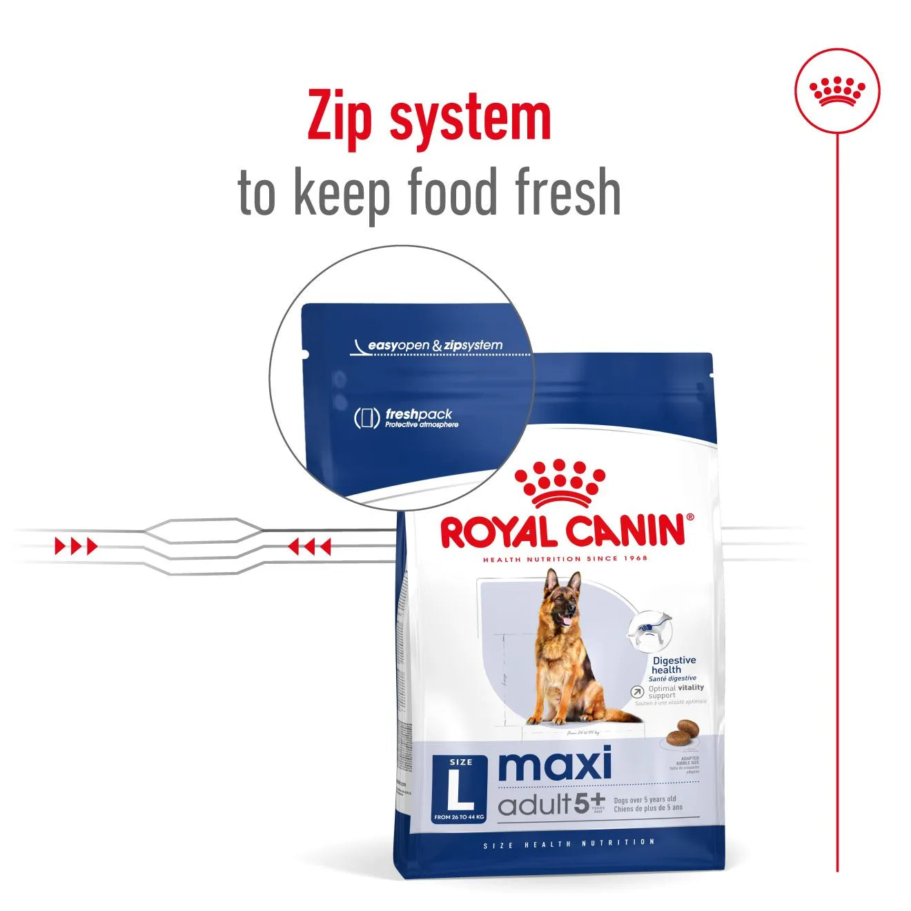 Royal Canin Dry Dog Food for 5+ Large Breed Adult Dogs, 15kg