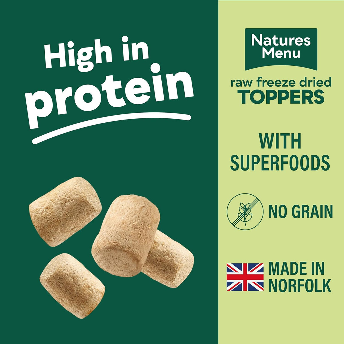 Natures Menu Lamb Raw Freeze Dried Topper, 40g