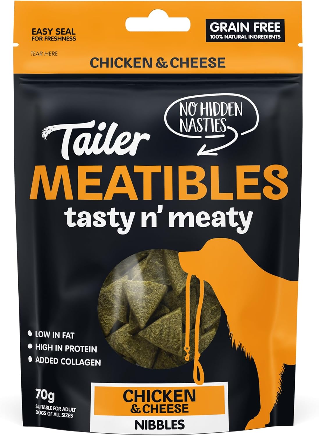 Tailer Meatibles Chicken & Cheese Dog Treats, 70g