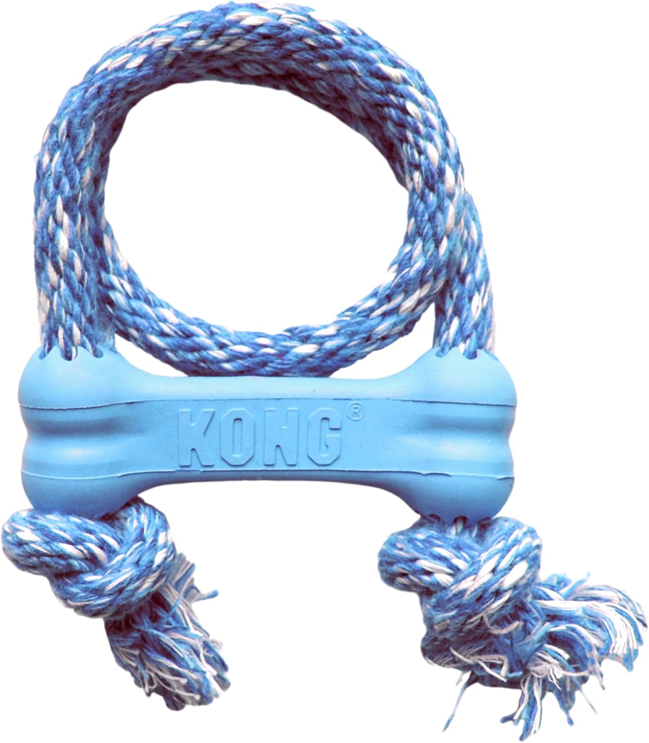 Kong Puppy Goodie Bone With Rope, Extra Small