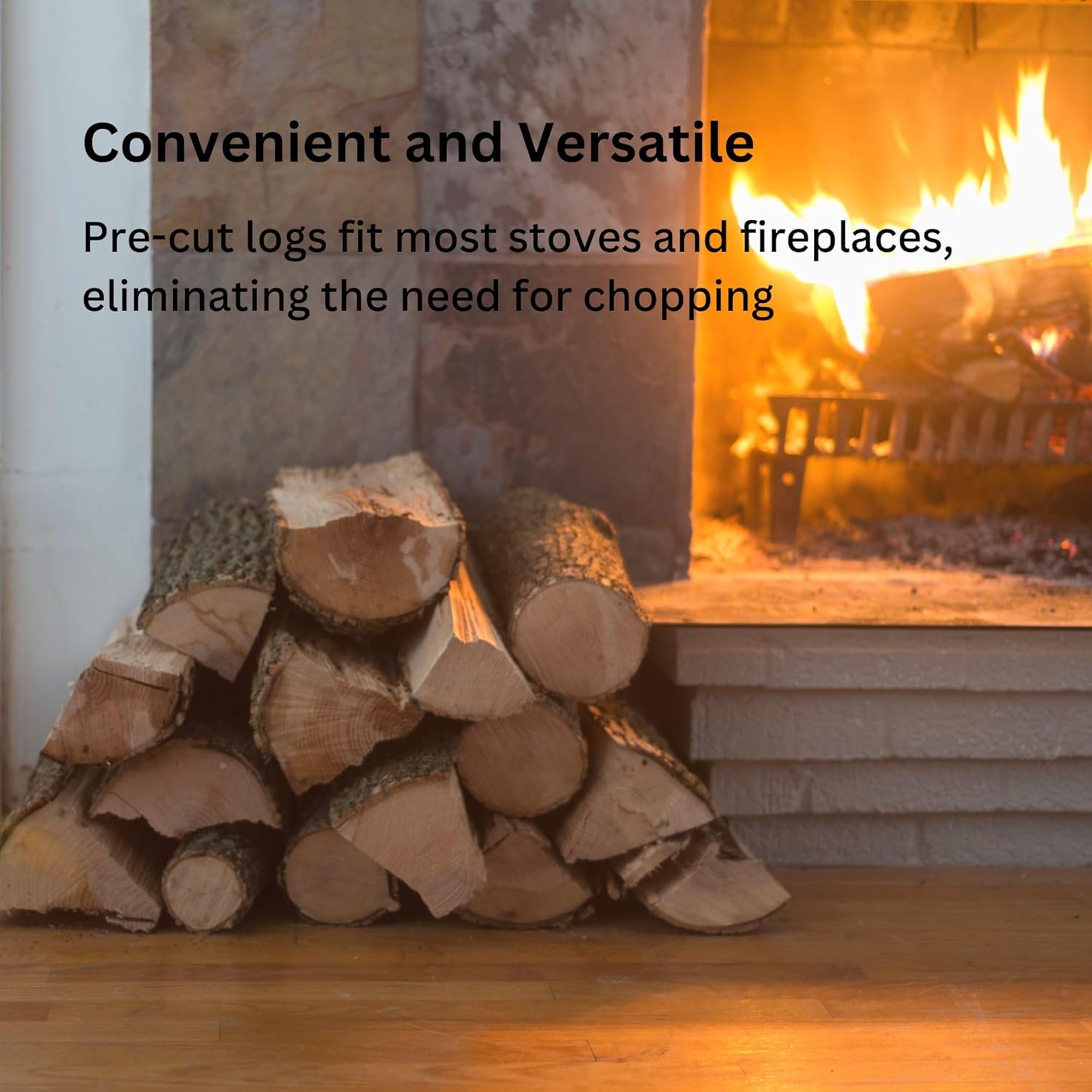 Hadley Premium Kiln-Dried Hardwood Fire Logs, 10kg