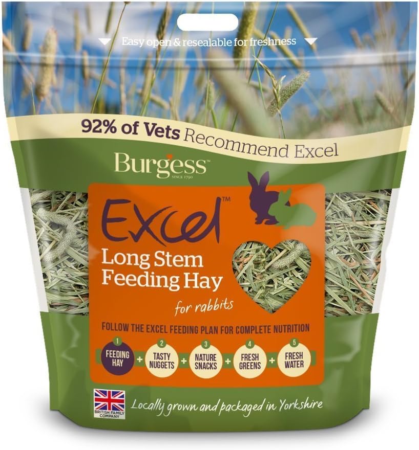 Burgass Excel Long Stem Feeding Hay, 1kg