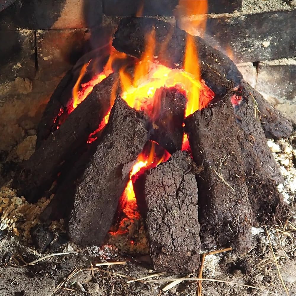 Hadley Irish Natural Hand Cut Peat Turf for Heating, 12kg