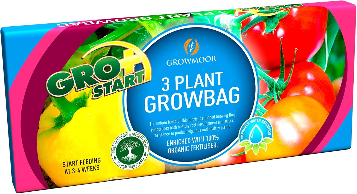 Growmoor 3 Plant Grow Bag, 24L