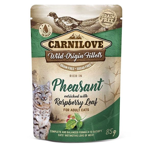Carnilove Pheasant with Raspberry Wet Cat Food for Adult Cats, 85g