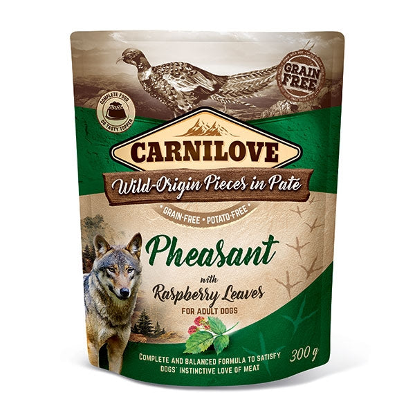Carnilove Pheasant with Raspberry Wet Dog Food for Adult Dogs, 300g