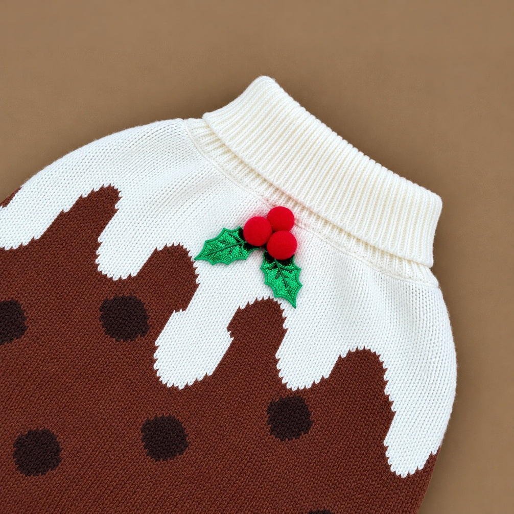 Cocopup Woofmas Christmas Pudding Dog Jumper