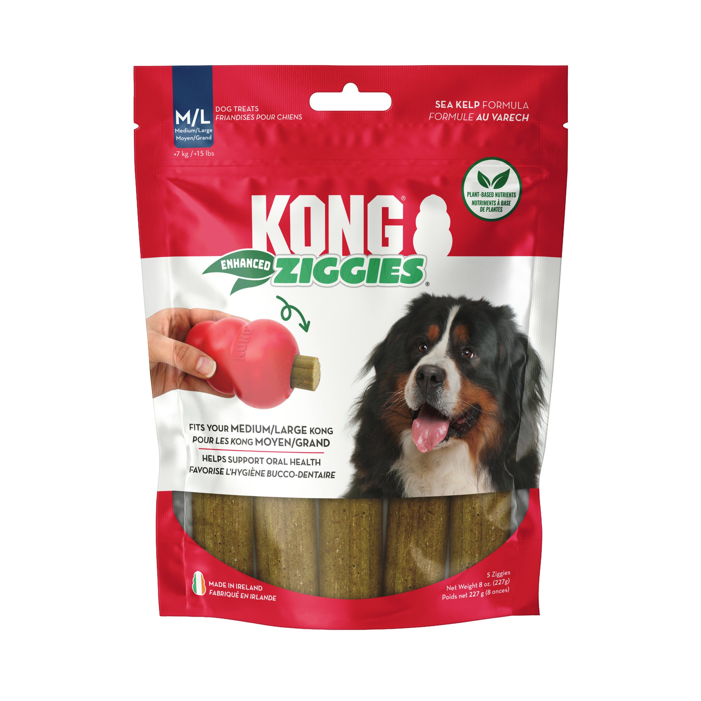 Kong Ziggies Enhanced Dog Treats, Medium/Large 227g