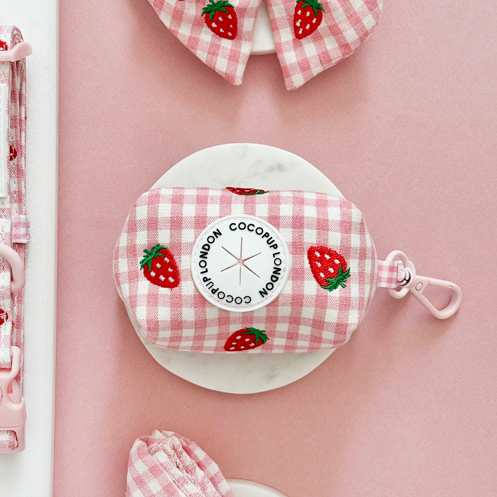 Cocopup Strawberry Picnic Pup Poop Bag Holder