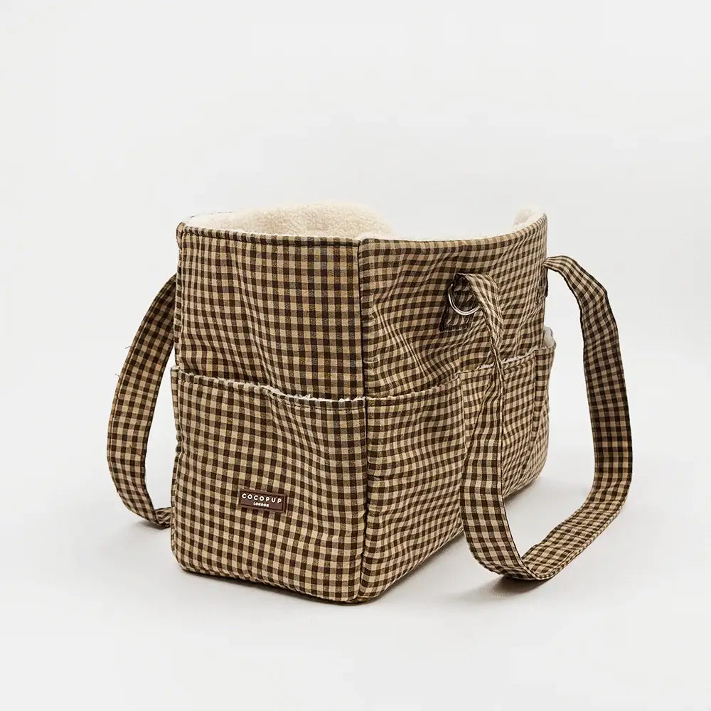 Cocopup Cotswolds Check Dog Carrier