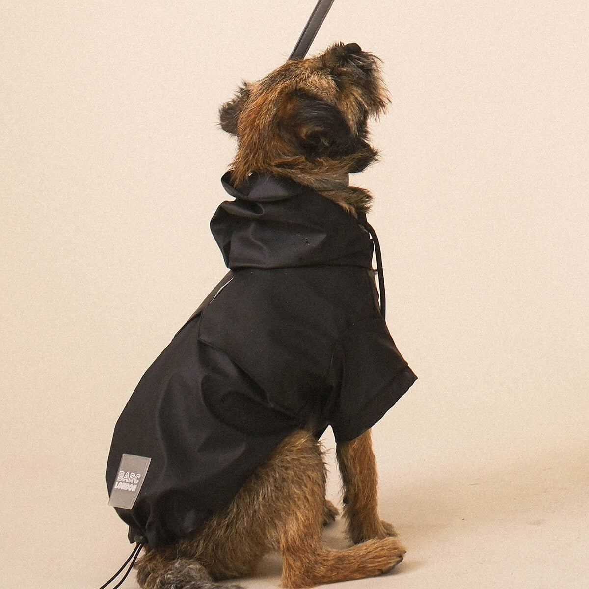 Barc London Black Waterproof Dog Raincoat