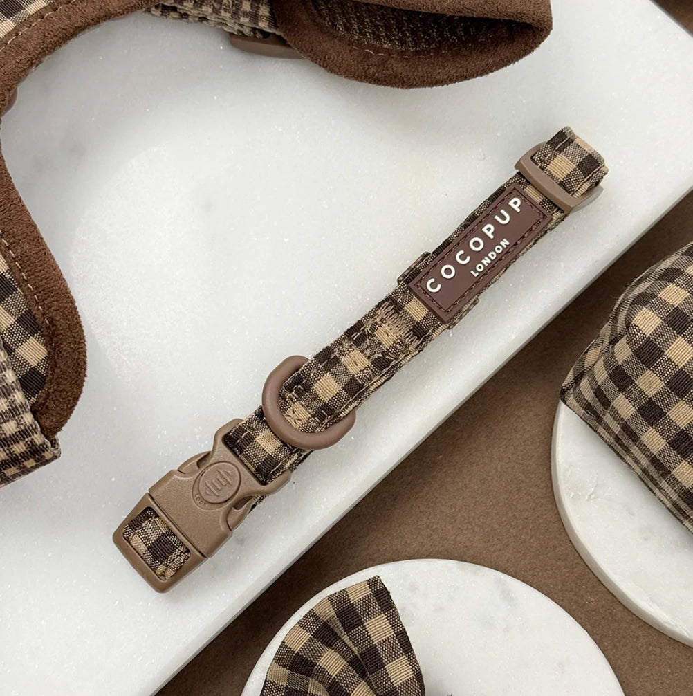Cocopup Cotswolds Check Dog Collar