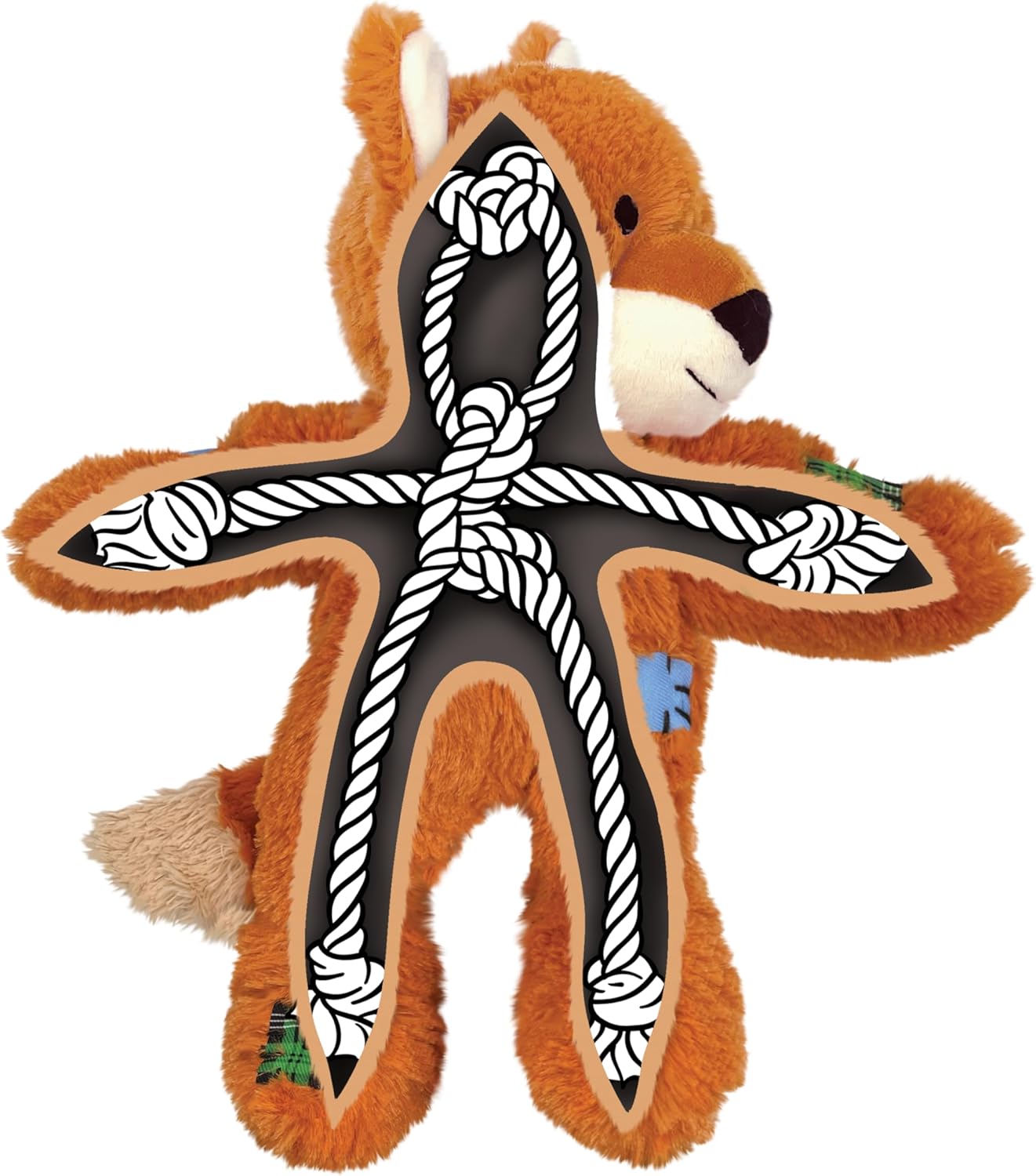 Kong Wild Knots Fox Dog Toy, Small/Medium