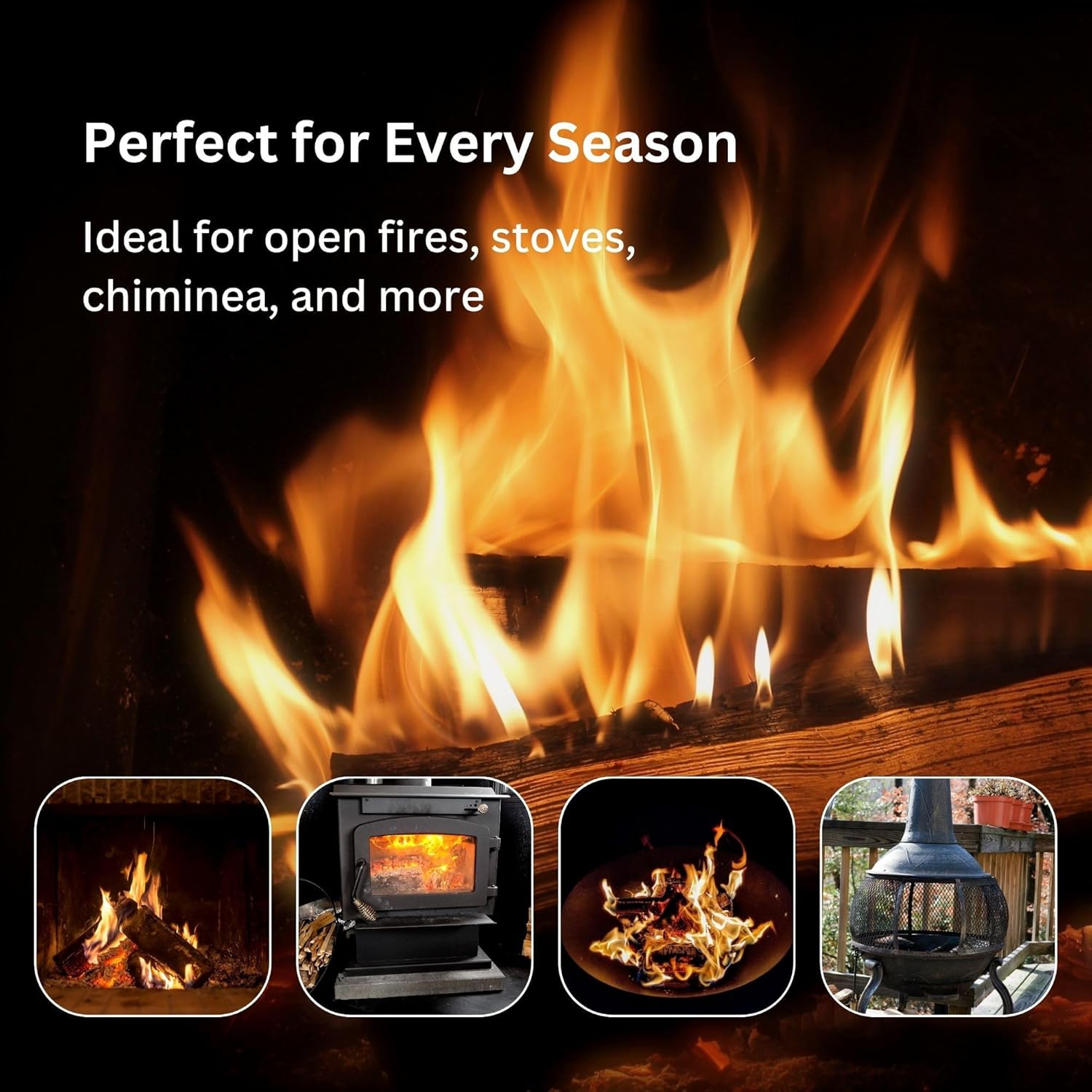 Hadley Premium Kiln-Dried Hardwood Fire Logs, 10kg