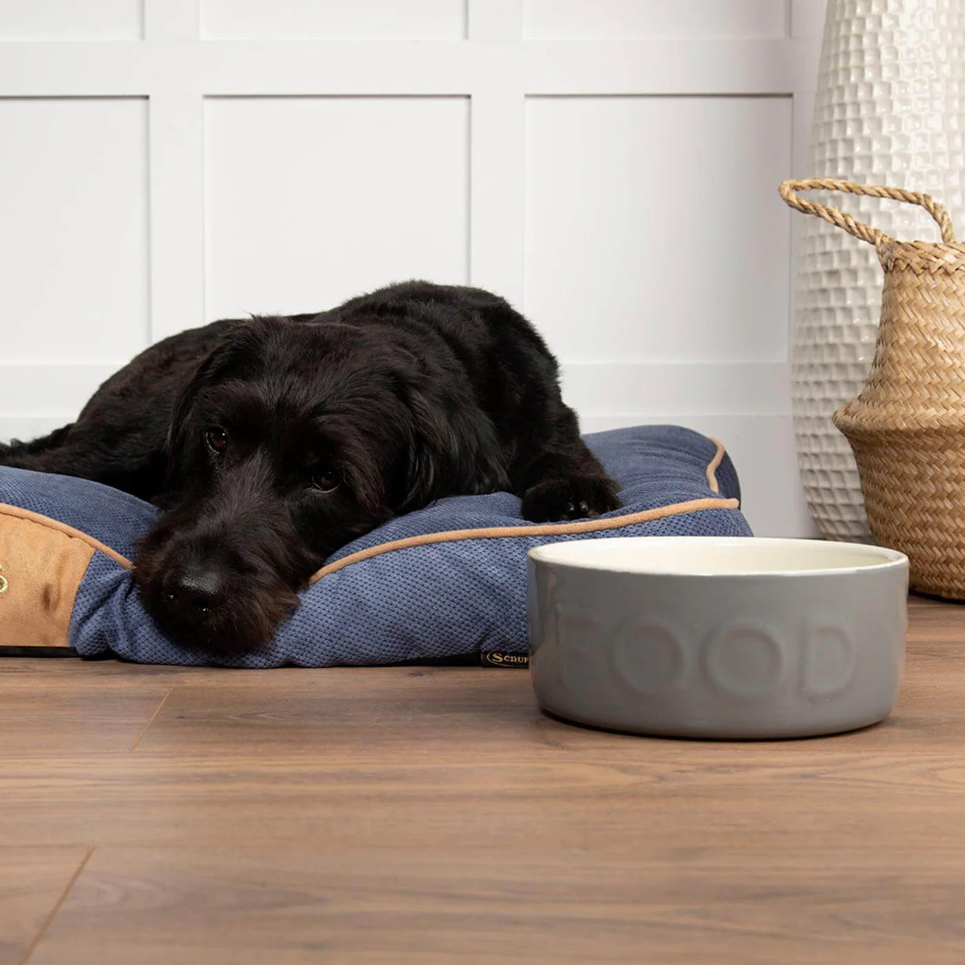 Scruffs Classic Grey Dog Food Bowl, 19cm