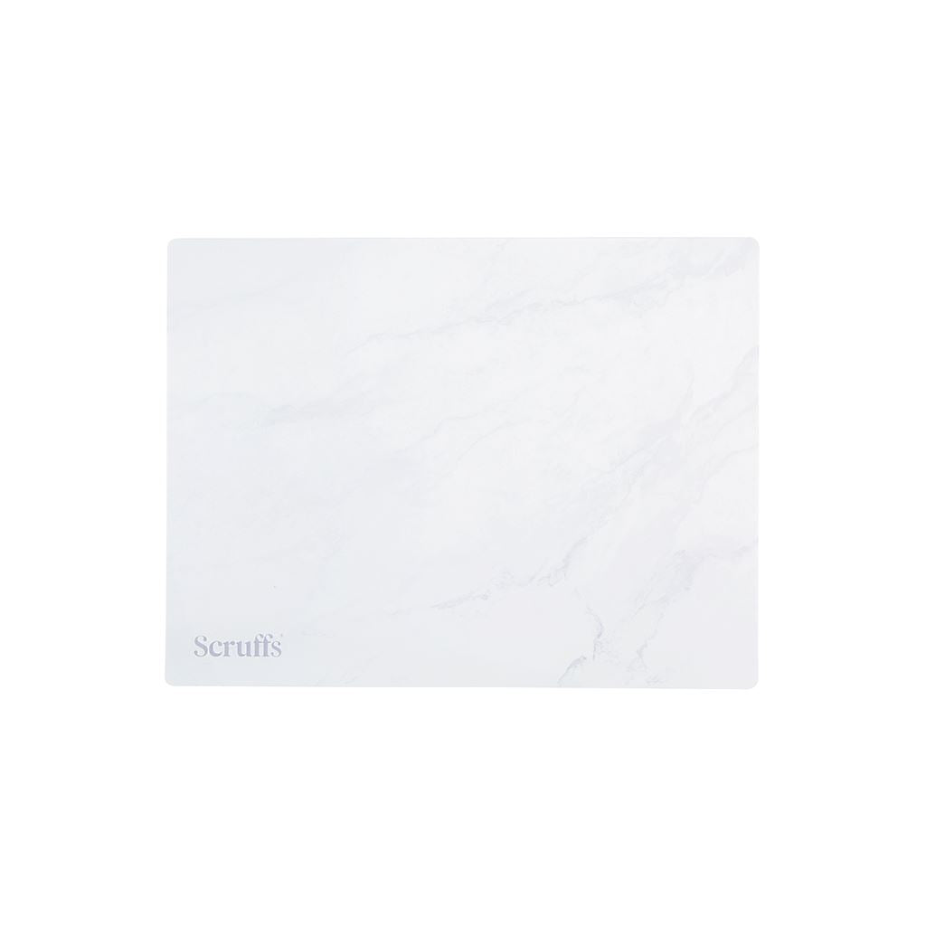 Scruffs 40 x 30cm Pet Mat White Marble
