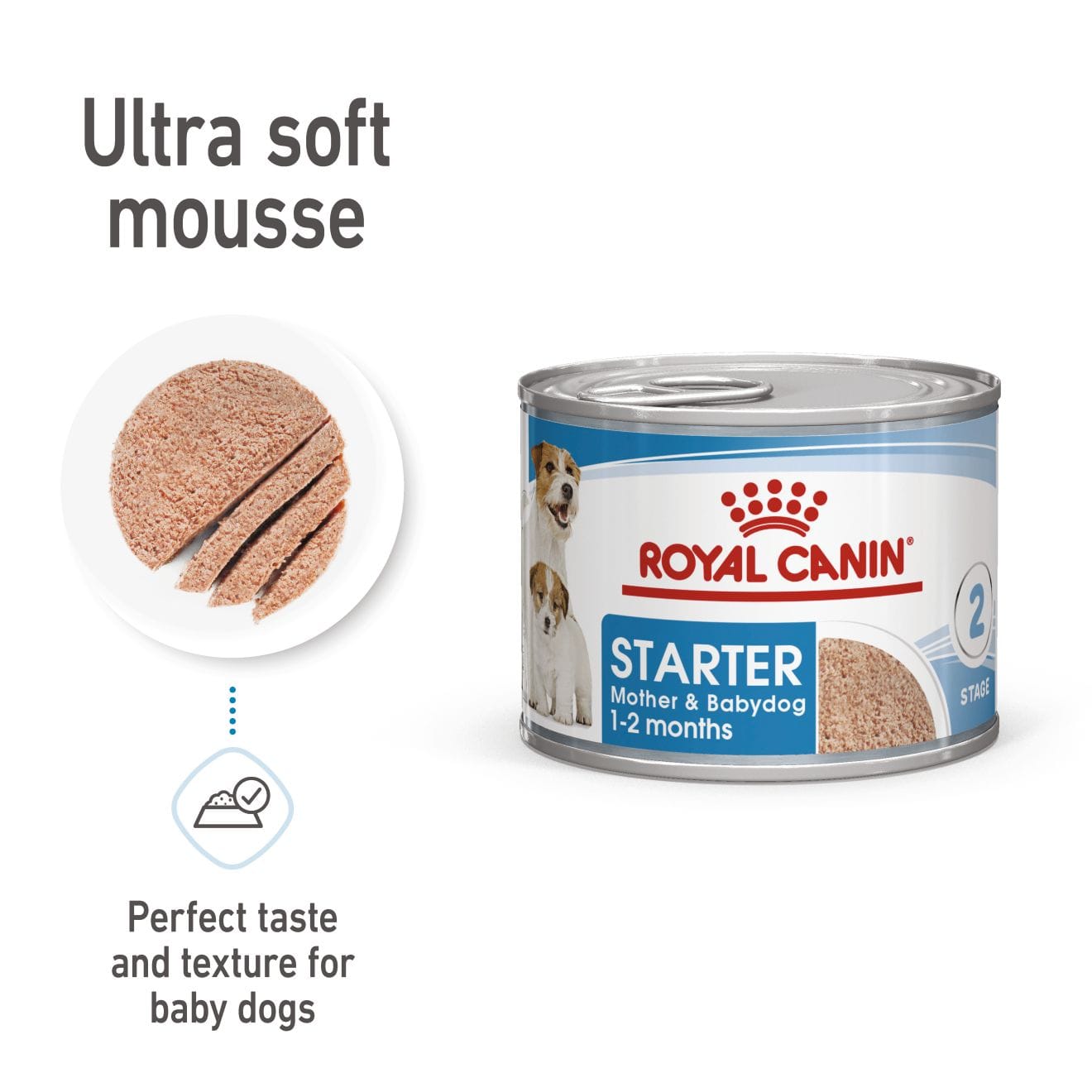 Royal Canin Starter Mother & Babydog Ultra Soft Mousse Wet Dog Food for Adult Dogs & Puppies, 195g