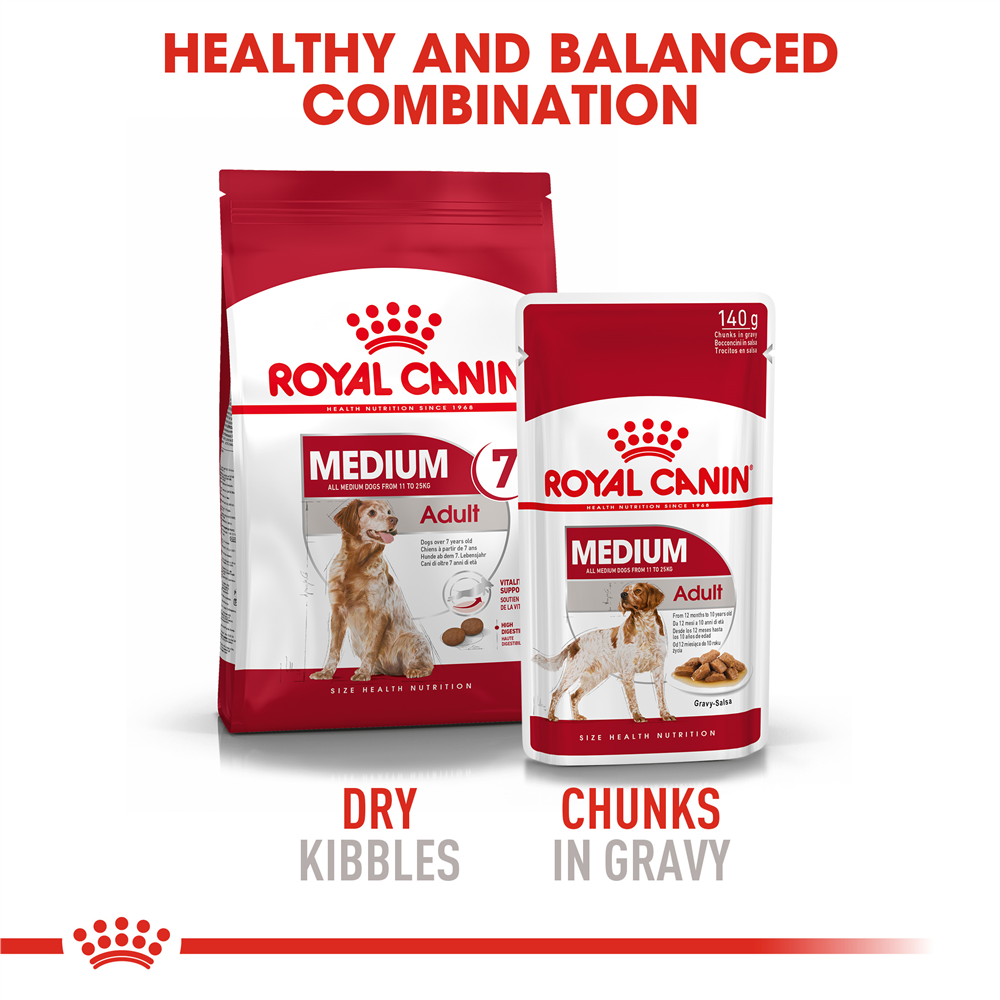 Royal Canin Dry Dog Food for Medium Breed 7+ Adult Dogs, 4kg