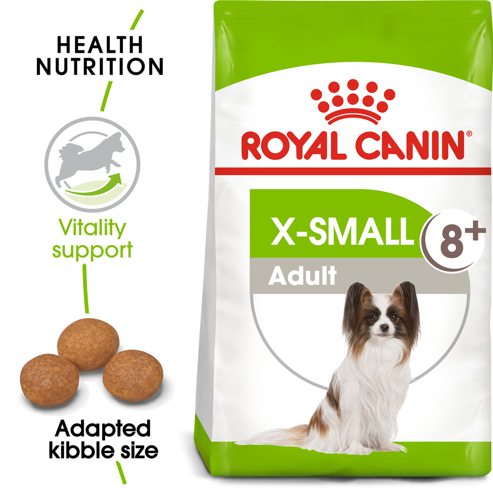 Royal Canin Dry Dog Food for Extra Small Breed 8+ Adult Dogs, 1.5kg