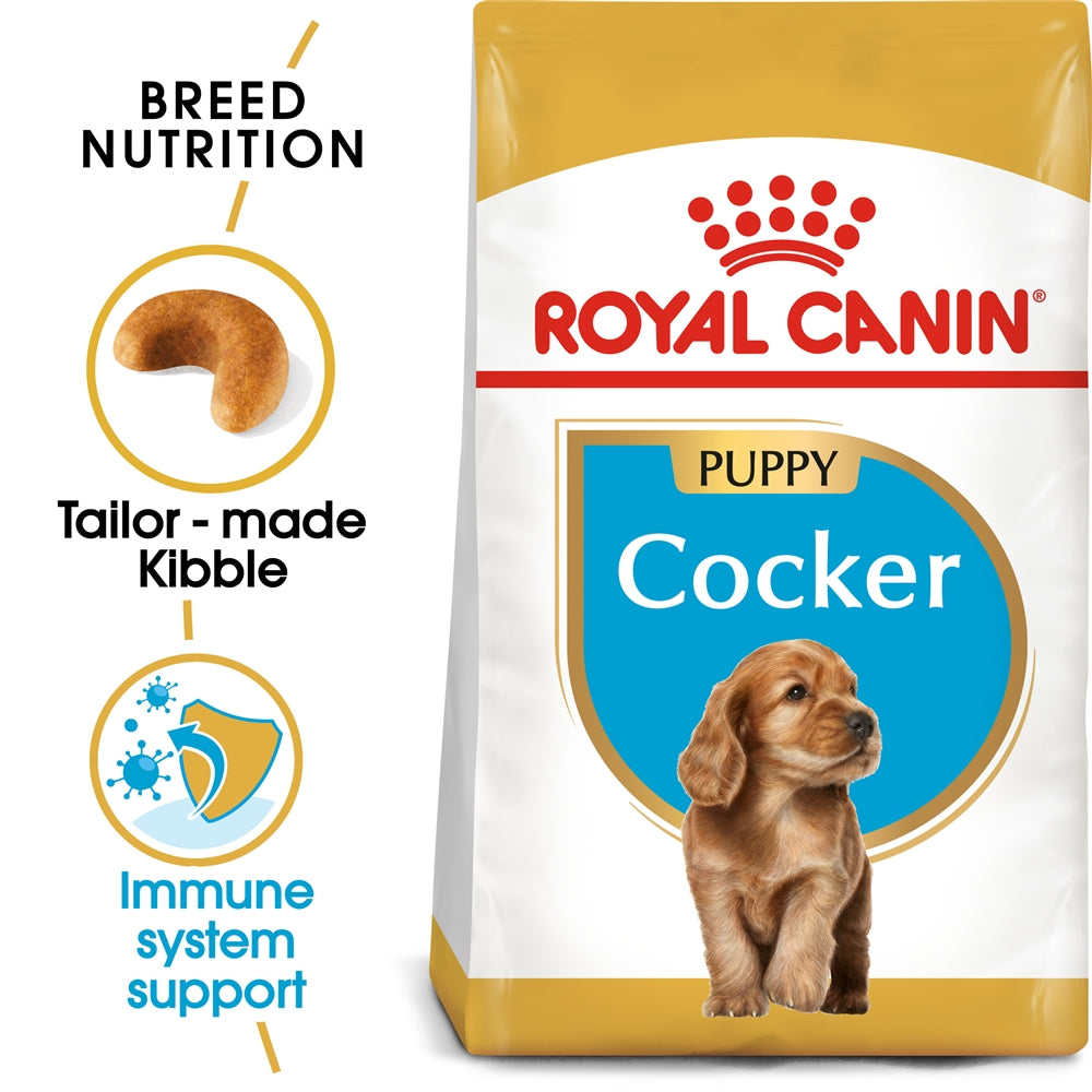 Royal Canin Dry Dog Food for Cocker Puppies, 3kg