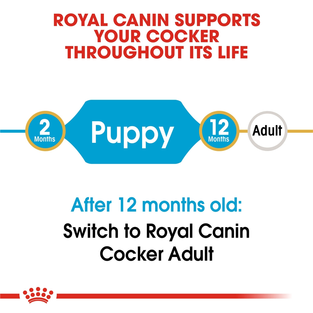 Royal Canin Dry Dog Food for Cocker Puppies, 3kg