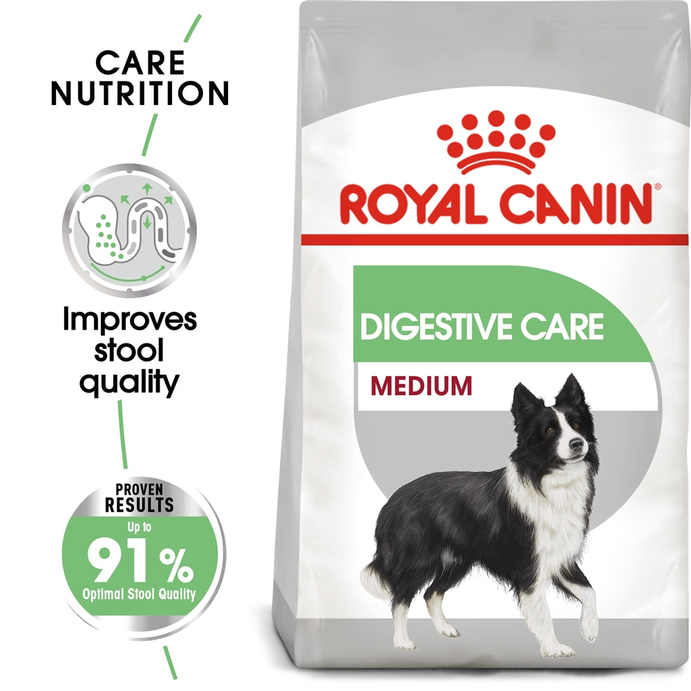 Royal Canin Digestive Care Dry Dog Food for Medium Breed Adult Dogs, 3kg