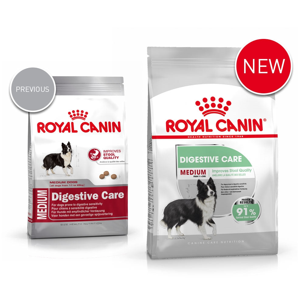 Royal Canin Digestive Care Dry Dog Food for Medium Breed Adult Dogs, 3kg